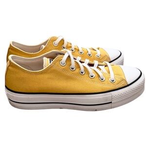 Converse Women's Chuck Taylor All Star Canvas Platform Sneaker Mustard Yellow